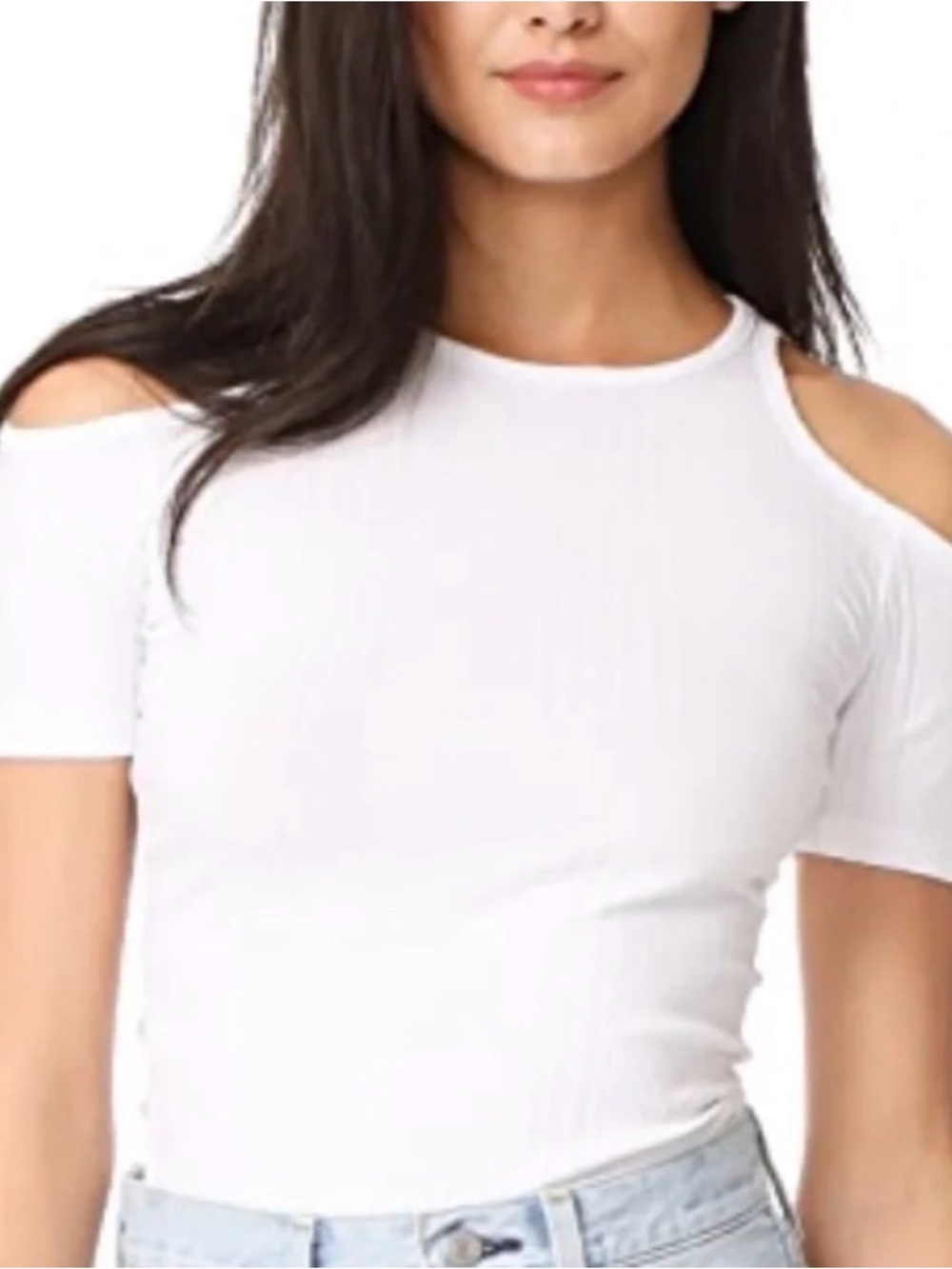 NWT, Frame, Variegated Rib Cold-Shoulder Tank Top sz XS